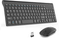 LeadsaiL Wireless Keyboard and Mouse Combo, Wireless USB Mouse and Computer by LeadsaiL