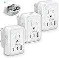 3 Pack South Africa Travel Plug Adapter, VINTAR Foldable Type M Adapter by VINTAR