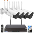 WEILAILIFE 【Dual Antenna Enhanced】 5MP Outdoor Wireless Security Camera System by WEILAILIFE