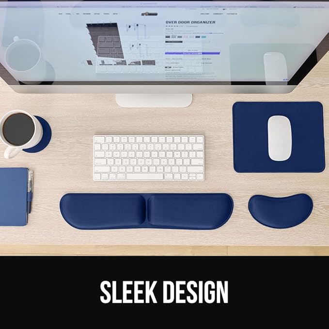 GORILLA GRIP Silky Gel Memory Foam Keyboard Wrist Rest and Mouse Pad - Image 9
