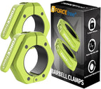 Barbell Clips, Barbell Clamps, Quick Release Olympic Barbell Clamps by Forcefree