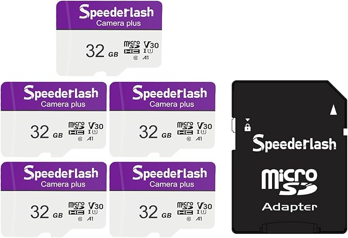 Micro SDXC Memory Card 32GB 5 Pack, Speederlash Camera Plus TF Card by Speederlash