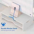 Zimilar Monitor Stand Riser, 2 Tiers Laptop Computer Monitor Riser - Image 4