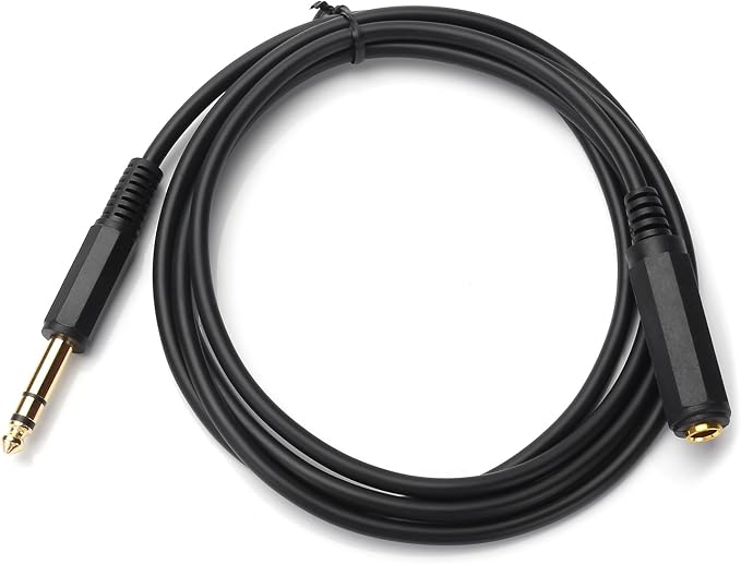 Disino 1/4 Inch Male to Female Stereo Extension Cable Gold Plated Quarter inch - Image 8