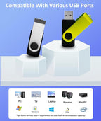 Thumb Drive 16GB FAT32 USB Flash Drives 20 Pack 16 GB USB 2.0 Jump Drives - Image 4