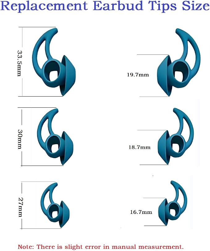 Earbud Tips 3 Pairs，Medium Silicone Earbud Tips Compatible - Image 4