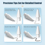 Upgraded Replacement Tips for Apple Pencil Pro/1st Gen/2nd Gen/USB-C, Metal Pen - Image 7