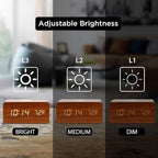 OCT17 Alarm Clock with Qi Wireless Charging Pad Compatible with iPhone Samsung - Image 4