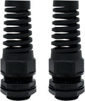 LeMotech 2Pcs NPT 1" IP68 Waterproof Cable Gland Flex Spiral Strain Relief by LeMotech