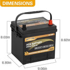 Weize Platinum AGM Battery BCI Group 35 Automotive Battery, 36 Months Warranty - Image 2