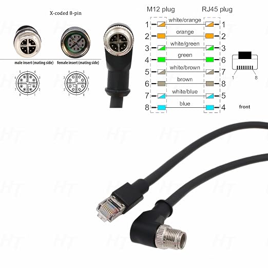 Ethernet Cable for Keyence IV3 SR5000 Cognex DataMan 260 280 380 370 470 580 - Image 4
