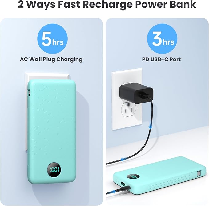 Portable Charger 13800mAh Slim USB C Power Bank - Image 5