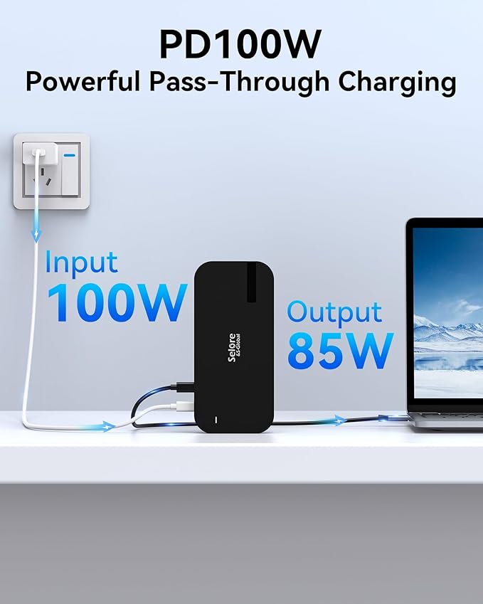Selore USB C Dock 3 HDMI, Docking Station Dual Monitor, 16 in 1 Laptop Docking - Image 5