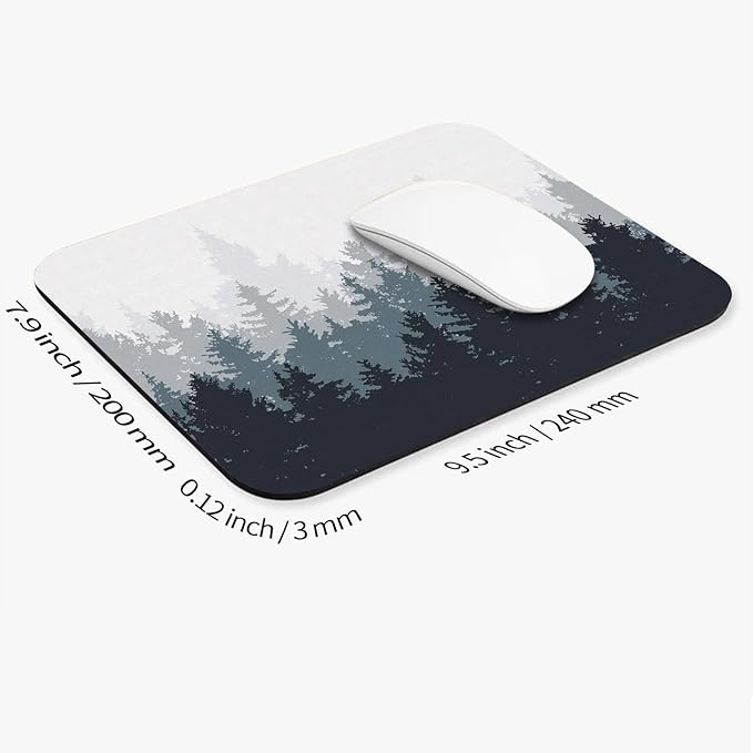 Square Mouse Pad Forest, Personalized Premium-Textured Custom Mouse Mat Design - Image 2