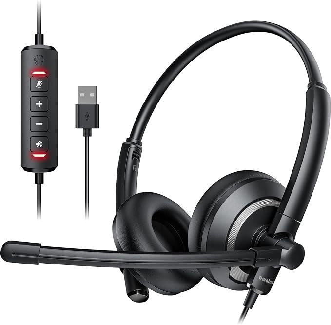 EH05-U Wired USB Headset with Noise Cancelling Microphone by awatrue