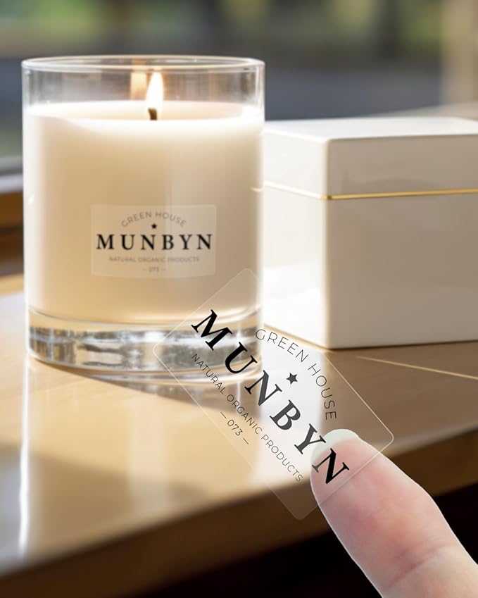 MUNBYN Clear Thermal Labels, 2.25 x 1.25 Inches, Printable Transparent Stickers - Image 4