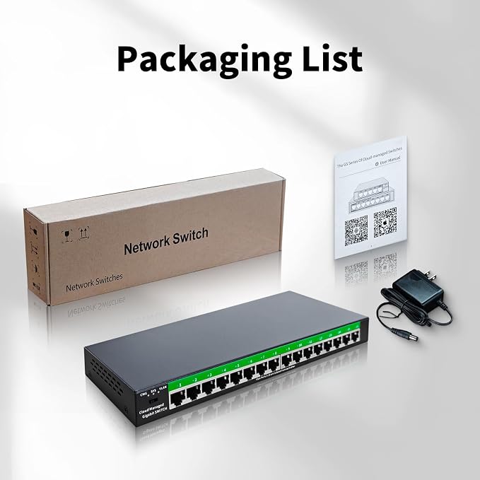 STEAMEMO 16-Port Gigabit Ethernet Switch | Smart Managed - Image 9