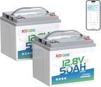 Redodo Smart Bluetooth 12V 50Ah LiFePO4 Lithium Battery by PrimeDayRedodoSaveup55