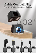 Viaky 8 Pack Magnetic Cable Clips, Large Size Under Desk Cable Management - Image 3