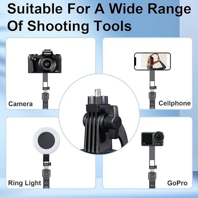 Extendable Auto Face Tracking Phone Tripod Stand, 360° Rotation Selfie Sticks - Image 5