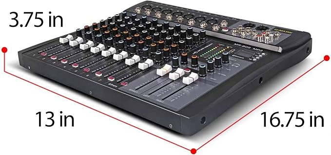 G-MARK MR80S Audio Mixer Interface USB Bluetooth Mixing Console 8 Channel 48V - Image 3