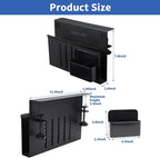 LUKETURE Laptop Holder, Steel Desk Side Storage, No Drill Standing Desk - Image 2