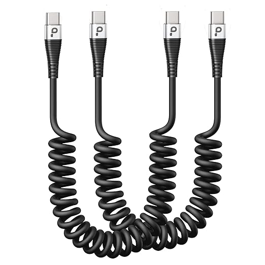 USB C to C 100W 3ft, Short Type C USBC Fast Charging Cable by PRAKIE
