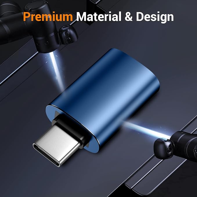 Temdan USB to USB C Adapter 4 Pack, 【2*Type C Female to A Male Charger - Image 4