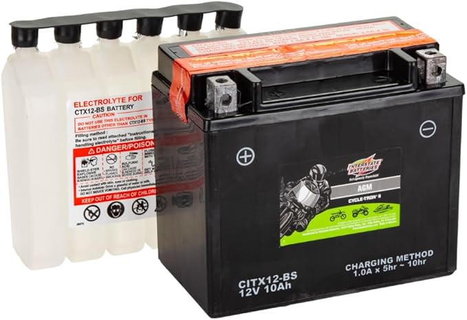 Interstate Batteries YTX12-BS 12V 10Ah Powersports Battery 175CCA AGM - Image 5