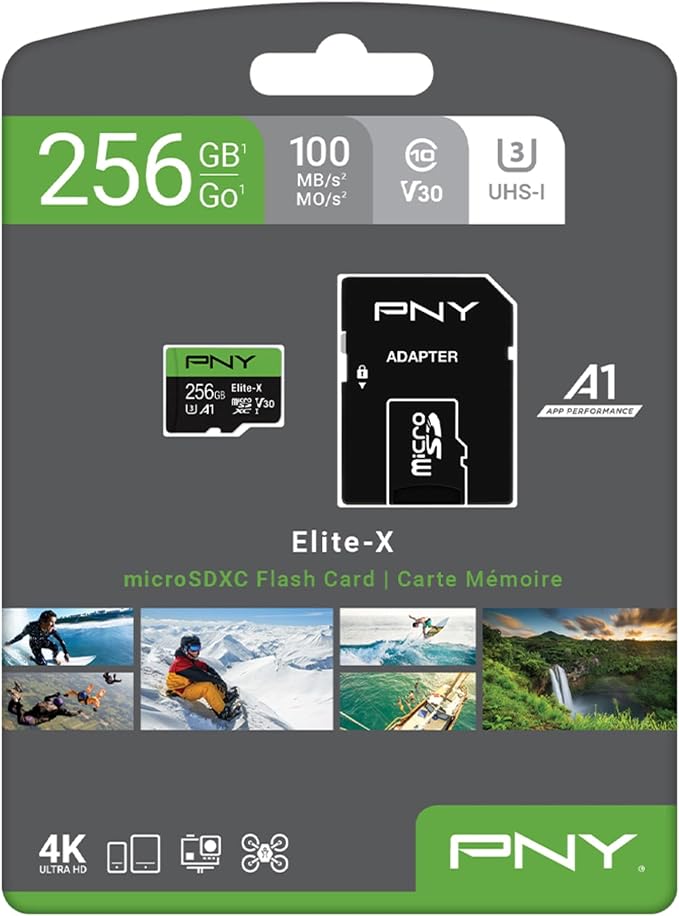 PNY 256GB Elite-X Class 10 U3 V30 microSDXC Flash Memory Card - Image 7