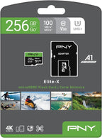 PNY 256GB Elite-X Class 10 U3 V30 microSDXC Flash Memory Card - Image 7