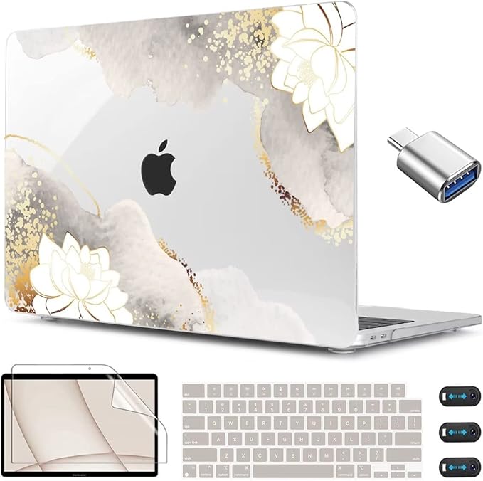 CISSOOK for MacBook Air 13.6 inch Case 2025 2024 2023 2022 Release Model M3 by CISSOOK