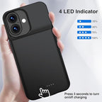 GIN FOXI Battery Case for iPhone 17, Charging Case Charger 8500mAh Ultra-Slim - Image 6