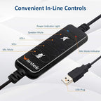 USB Headset with Microphone Noise Cancelling & Audio Controls, Computer - Image 5