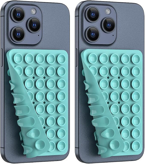 2PACK Silicone Double Sided Suction Phone Case Mount, Detachable Hands Free & by CMZZ