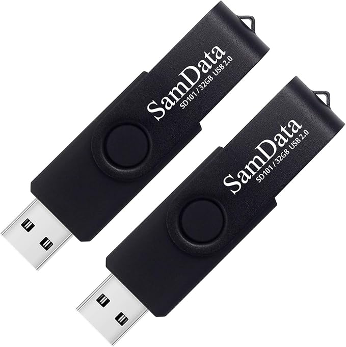 SamData 32GB USB Flash Drives 2 Pack 32GB Thumb Drives Memory Stick Jump Drive by SamData