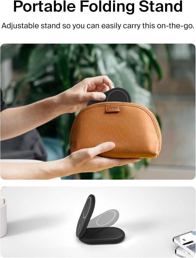 Belkin MagSafe-Compatible Charger, 2-in-1 Magnetic Foldable Charger 15W - Image 4