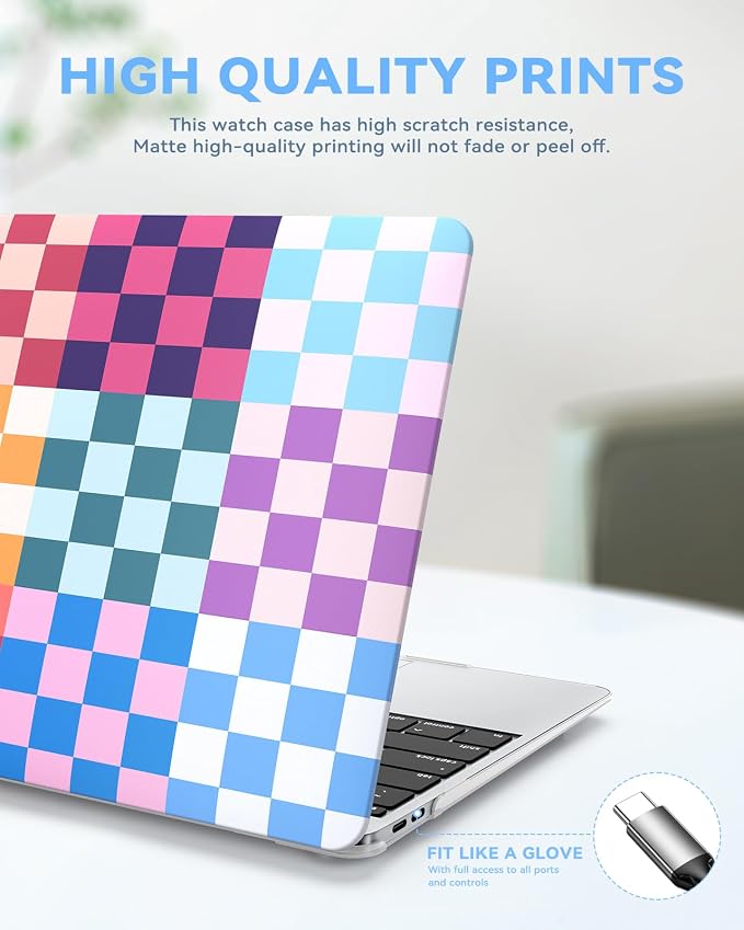 iCasso Compatible with MacBook Air 13 inch Case 2020-2018 Release M1 A2337 - Image 7