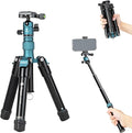 Fotopro Mini Tripod with Ball Head Phone Mount Detachable Selfie Stick Folded by Fotopro