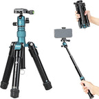 Fotopro Mini Tripod with Ball Head Phone Mount Detachable Selfie Stick Folded by Fotopro