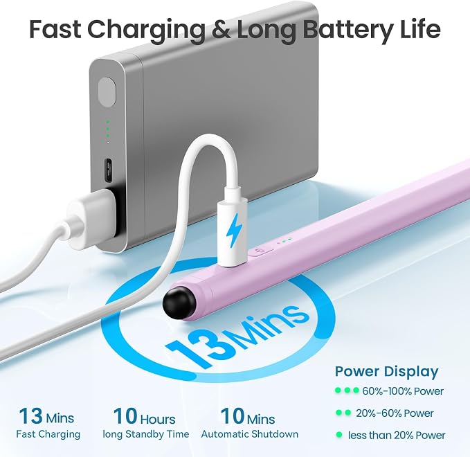 Stylus Pen for iPad, 13 mins Fast Charge Pencil - Image 3