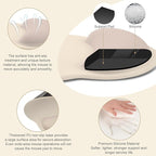 MOSISO Wrist Rest Support for Mouse Pad&Keyboard Set, Circle Curved Ergonomic - Image 2
