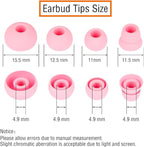 4 Pairs Silicone Earbud Tips Replacement Earbuds Cap Ear Tips Compatible - Image 2