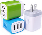 USB Plug-in Wall Charger, Charging Block, Kindle Fire, all USB Brick Base by AILKIN