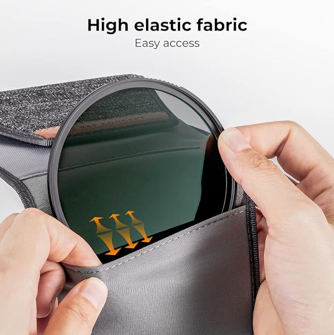K&F Concept Lens Filter Pouch, Lens Filter Case 3 Pocket Professional - Image 5