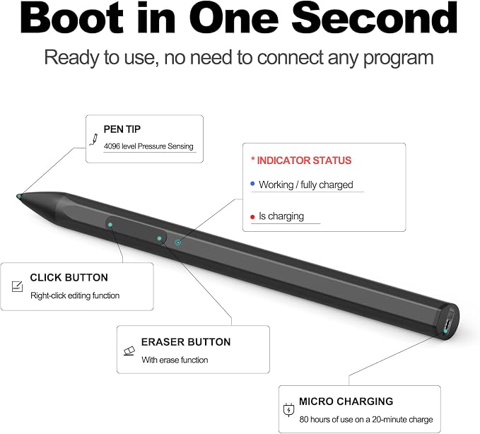 ASUS Stylus Pen for Transformer/Vivobook Flip/Notebook Touchscreen Laptop/Tablet - Image 4