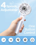 Handheld Fan, Mini Small Portable Turbo Fan, Rechargeable - Image 6
