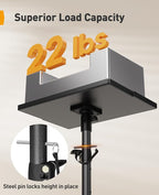 Perlegear Projector Stand Tripod, Portable Tall Projector Stand 90°Tilt - Image 2