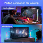 WILIT Desk Lamp for College Dorm Room, Sound Reactive RGB Lamp, Gamer Room Decor - Image 3
