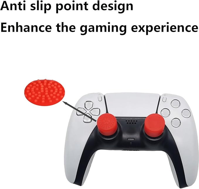 8PCS Silicone Thumb Grips for PS5/PS4/Switch Pro Controllers - Image 4